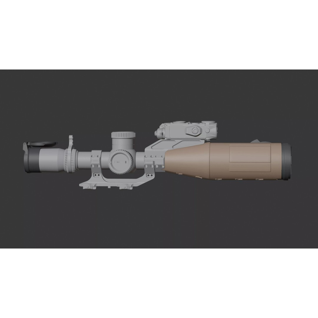 Vortex Razor HD Gen III 3D Model – Low Poly PBR Optic Mounts - View 36
