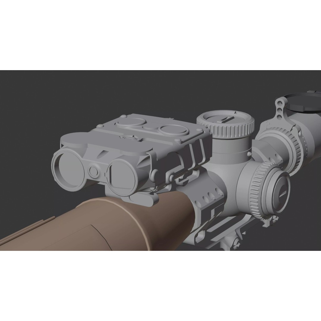 Vortex Razor HD Gen III 3D Model – Low Poly PBR Optic Mounts - View 38