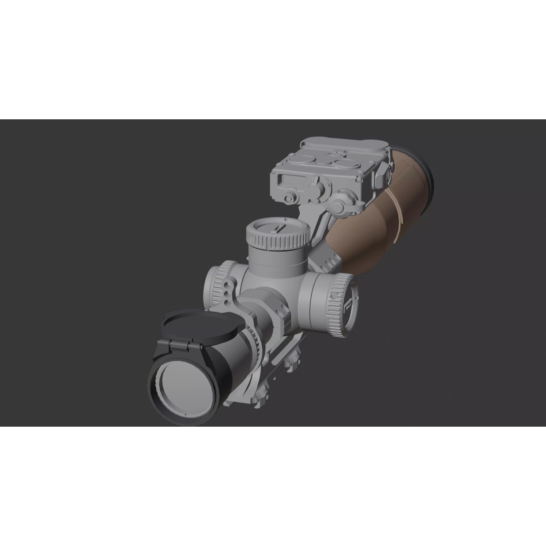 Vortex Razor HD Gen III 3D Model – Low Poly PBR Optic Mounts - View 39