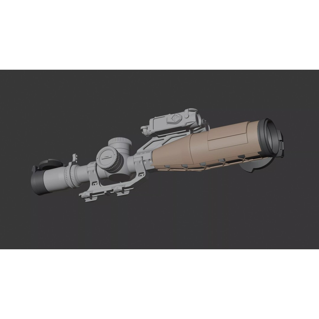 Vortex Razor HD Gen III 3D Model – Low Poly PBR Optic Mounts - View 41