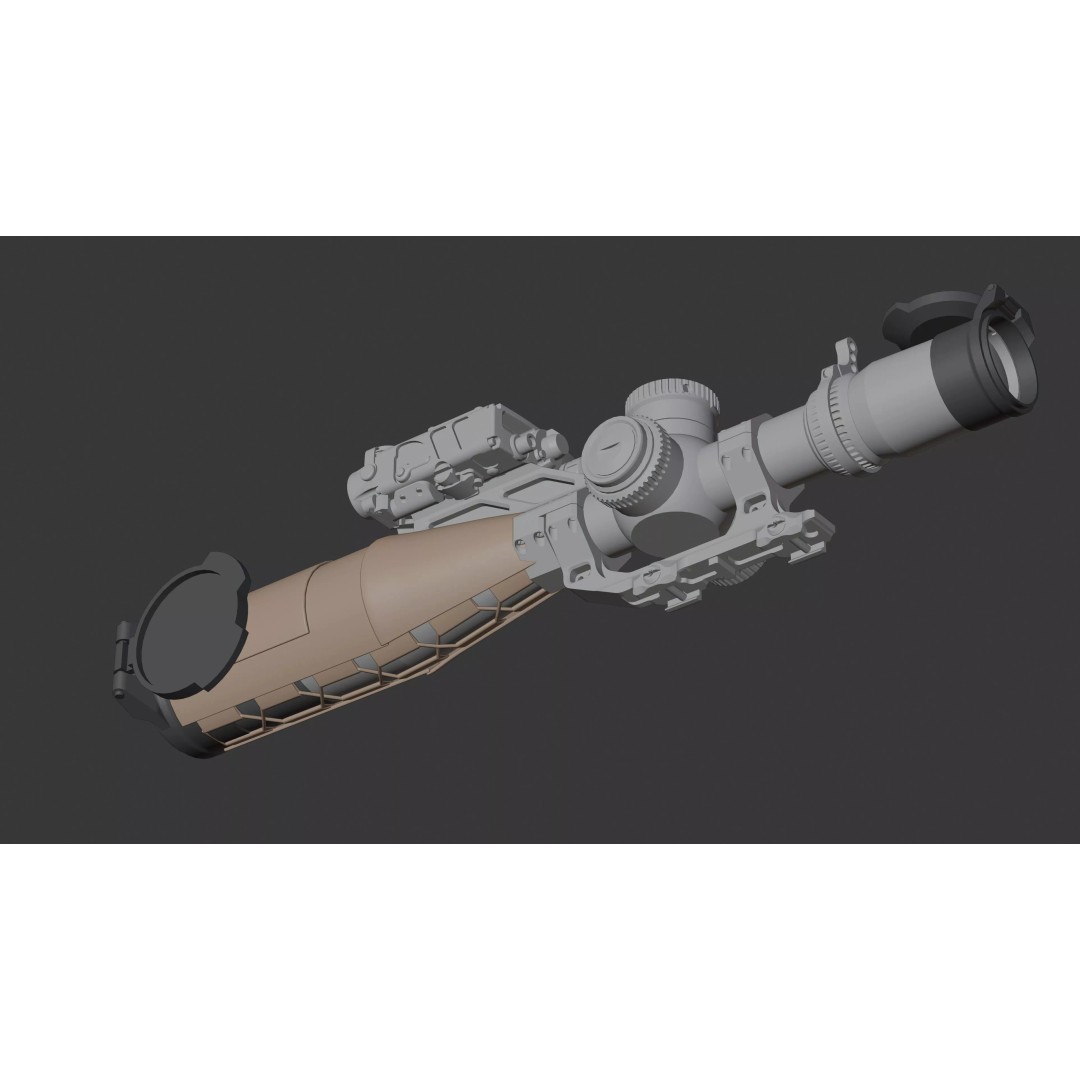 Vortex Razor HD Gen III 3D Model – Low Poly PBR Optic Mounts - View 42