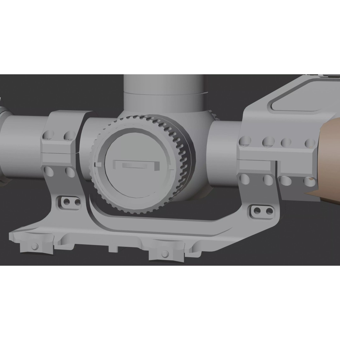 Vortex Razor HD Gen III 3D Model – Low Poly PBR Optic Mounts - View 43