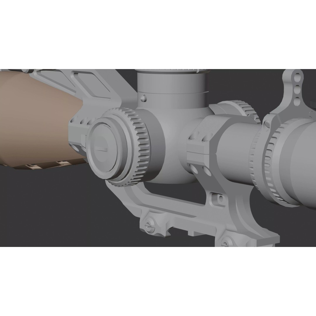 Vortex Razor HD Gen III 3D Model – Low Poly PBR Optic Mounts - View 44