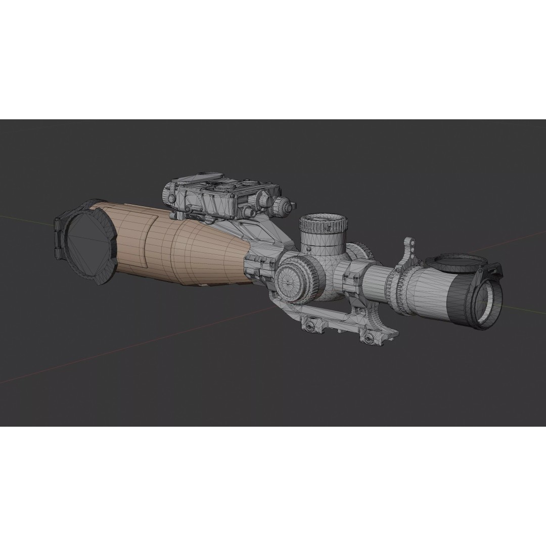 Vortex Razor HD Gen III 3D Model – Low Poly PBR Optic Mounts - View 47