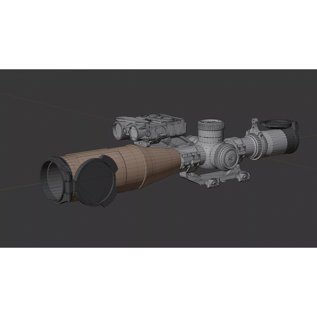 Vortex Razor HD Gen III 3D Model – Low Poly PBR Optic Mounts - View 48