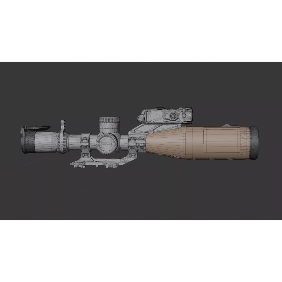 Vortex Razor HD Gen III 3D Model – Low Poly PBR Optic Mounts - View 49