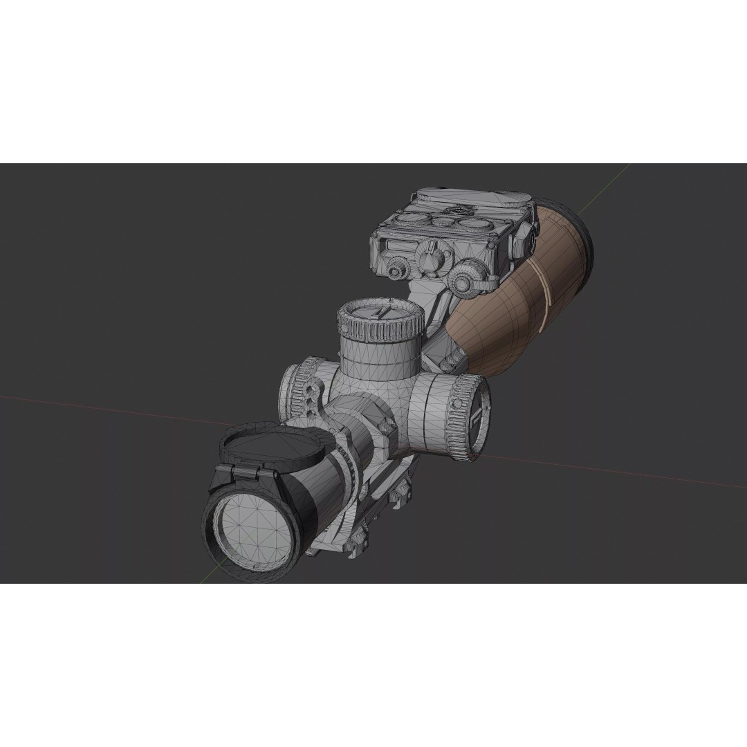 Vortex Razor HD Gen III 3D Model – Low Poly PBR Optic Mounts - View 52