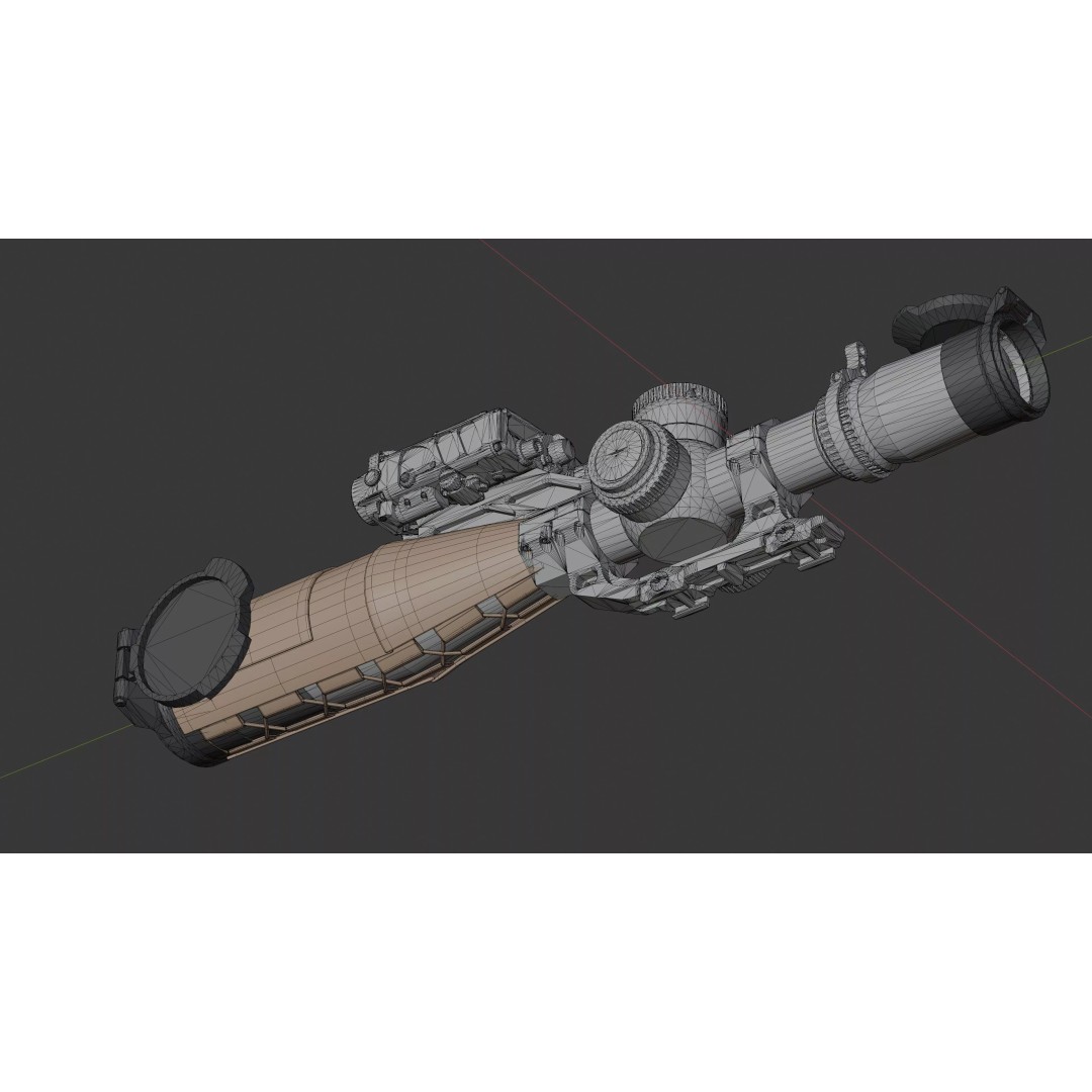 Vortex Razor HD Gen III 3D Model – Low Poly PBR Optic Mounts - View 55