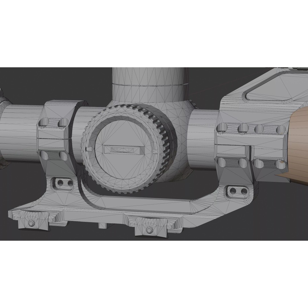 Vortex Razor HD Gen III 3D Model – Low Poly PBR Optic Mounts - View 56