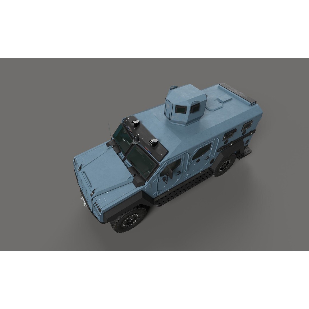 Senator ERV 3D Model – Low Poly Emergency Response Vehicle, FBX, OBJ - View 10