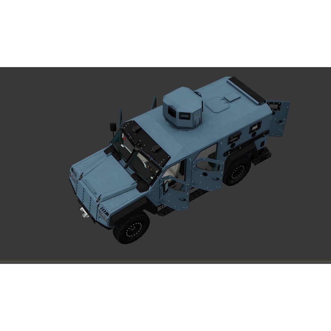 Senator ERV 3D Model – Low Poly Emergency Response Vehicle, FBX, OBJ - View 11