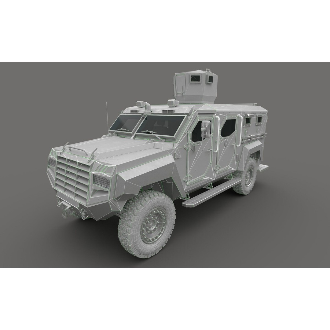 Senator ERV 3D Model – Low Poly Emergency Response Vehicle, FBX, OBJ - View 12