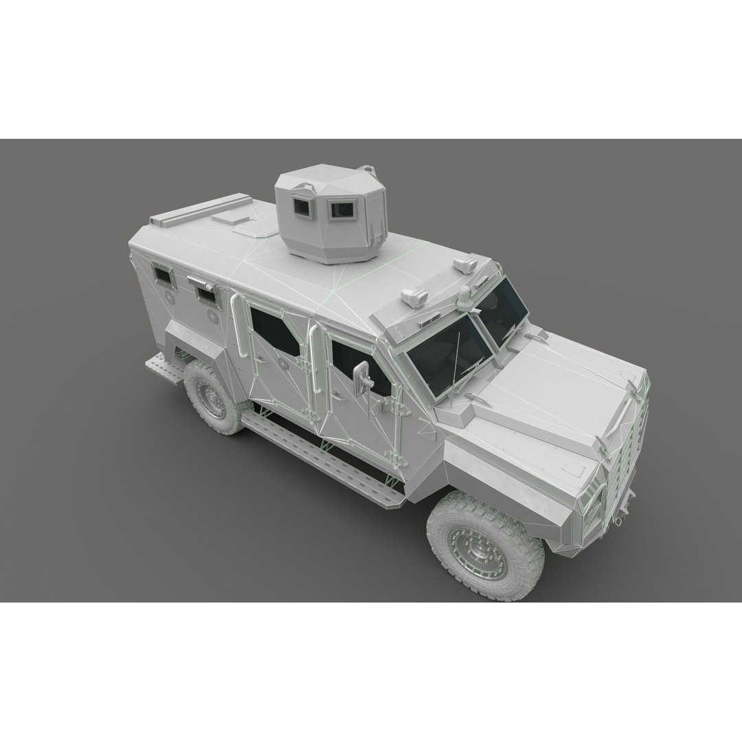Senator ERV 3D Model – Low Poly Emergency Response Vehicle, FBX, OBJ - View 14
