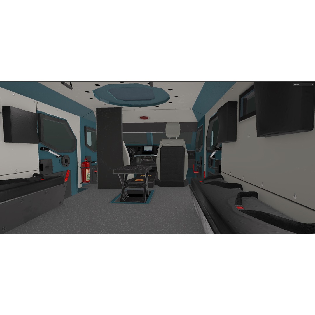 Senator ERV 3D Model – Low Poly Emergency Response Vehicle, FBX, OBJ - View 15