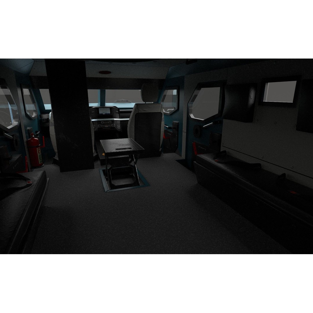 Senator ERV 3D Model – Low Poly Emergency Response Vehicle, FBX, OBJ - View 16