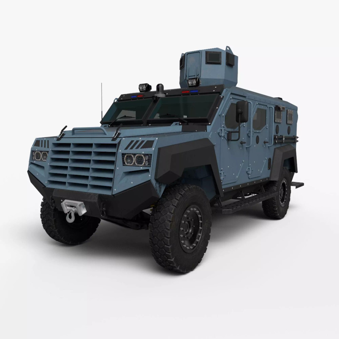 Senator ERV 3D Model – Low Poly Emergency Response Vehicle, FBX, OBJ - View 2