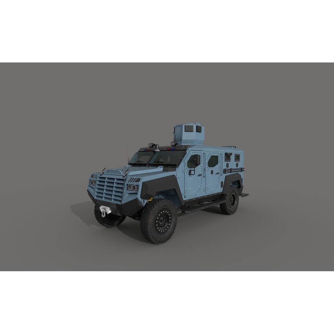 Senator ERV 3D Model – Low Poly Emergency Response Vehicle, FBX, OBJ - View 3