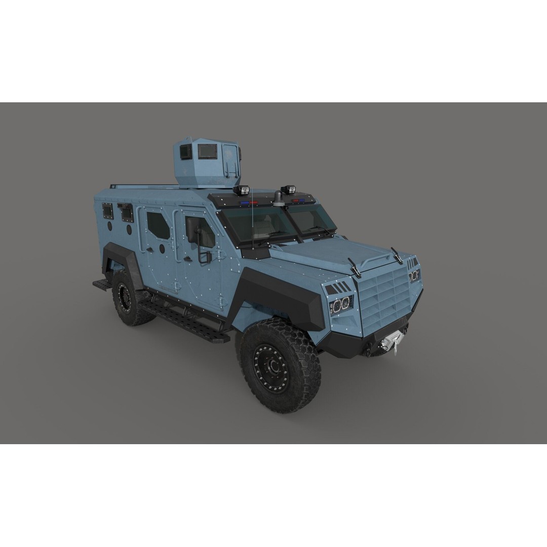 Senator ERV 3D Model – Low Poly Emergency Response Vehicle, FBX, OBJ - View 4