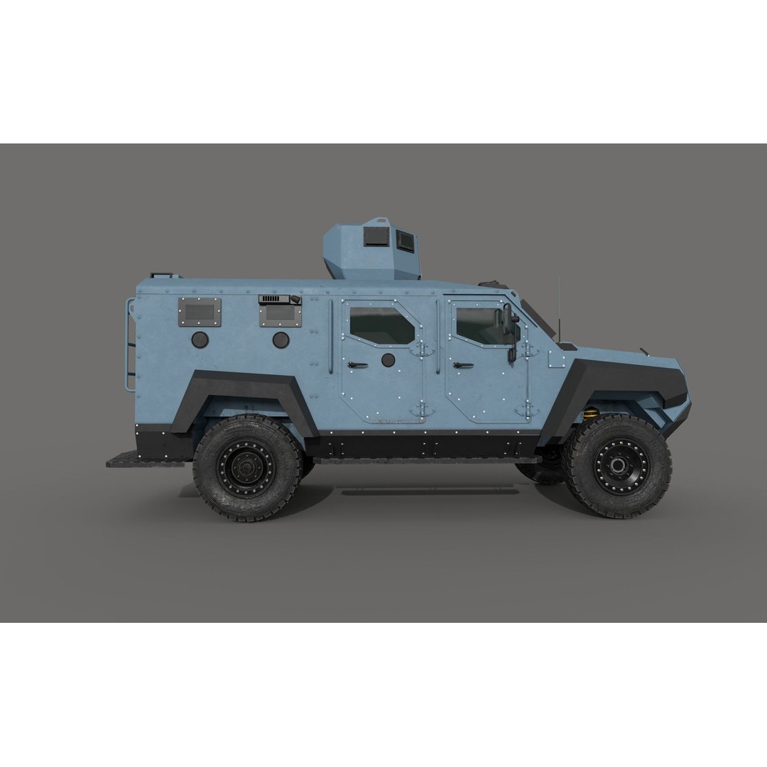 Senator ERV 3D Model – Low Poly Emergency Response Vehicle, FBX, OBJ - View 5