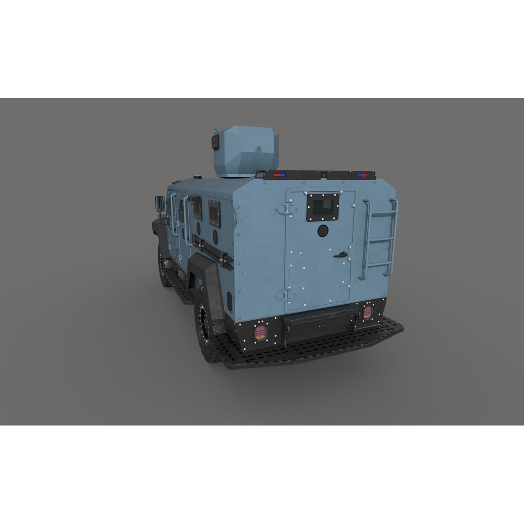 Senator ERV 3D Model – Low Poly Emergency Response Vehicle, FBX, OBJ - View 6