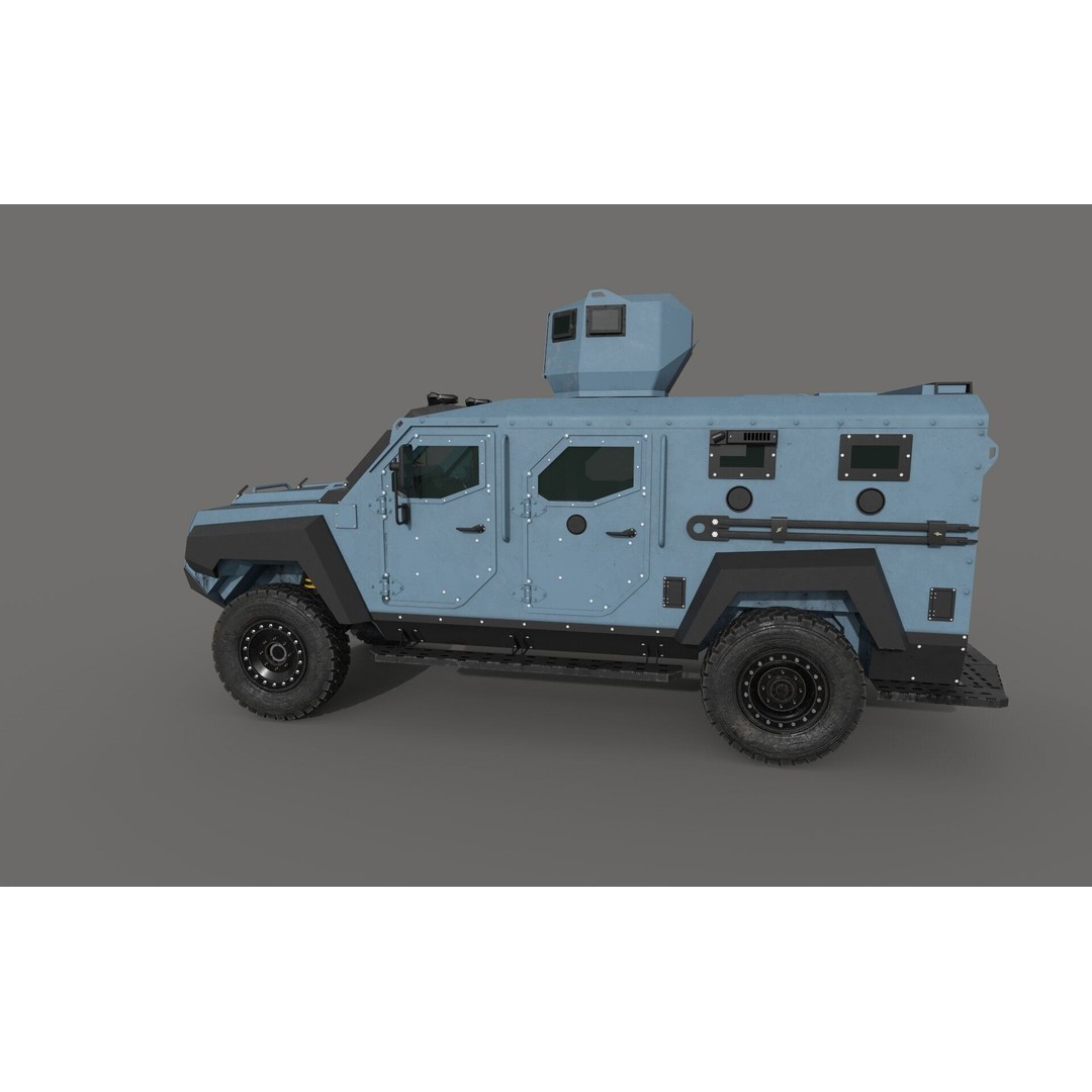Senator ERV 3D Model – Low Poly Emergency Response Vehicle, FBX, OBJ - View 7