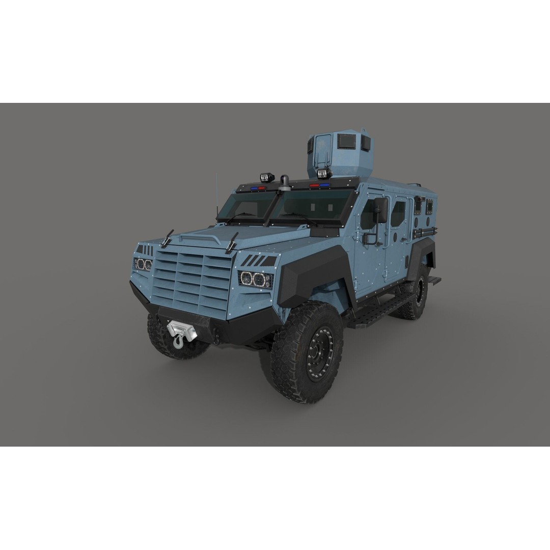 Senator ERV 3D Model – Low Poly Emergency Response Vehicle, FBX, OBJ - View 8
