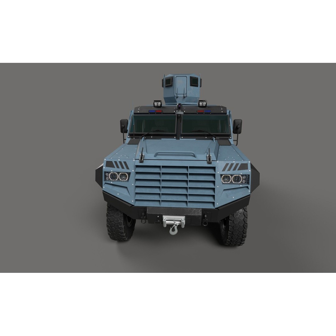 Senator ERV 3D Model – Low Poly Emergency Response Vehicle, FBX, OBJ - View 9