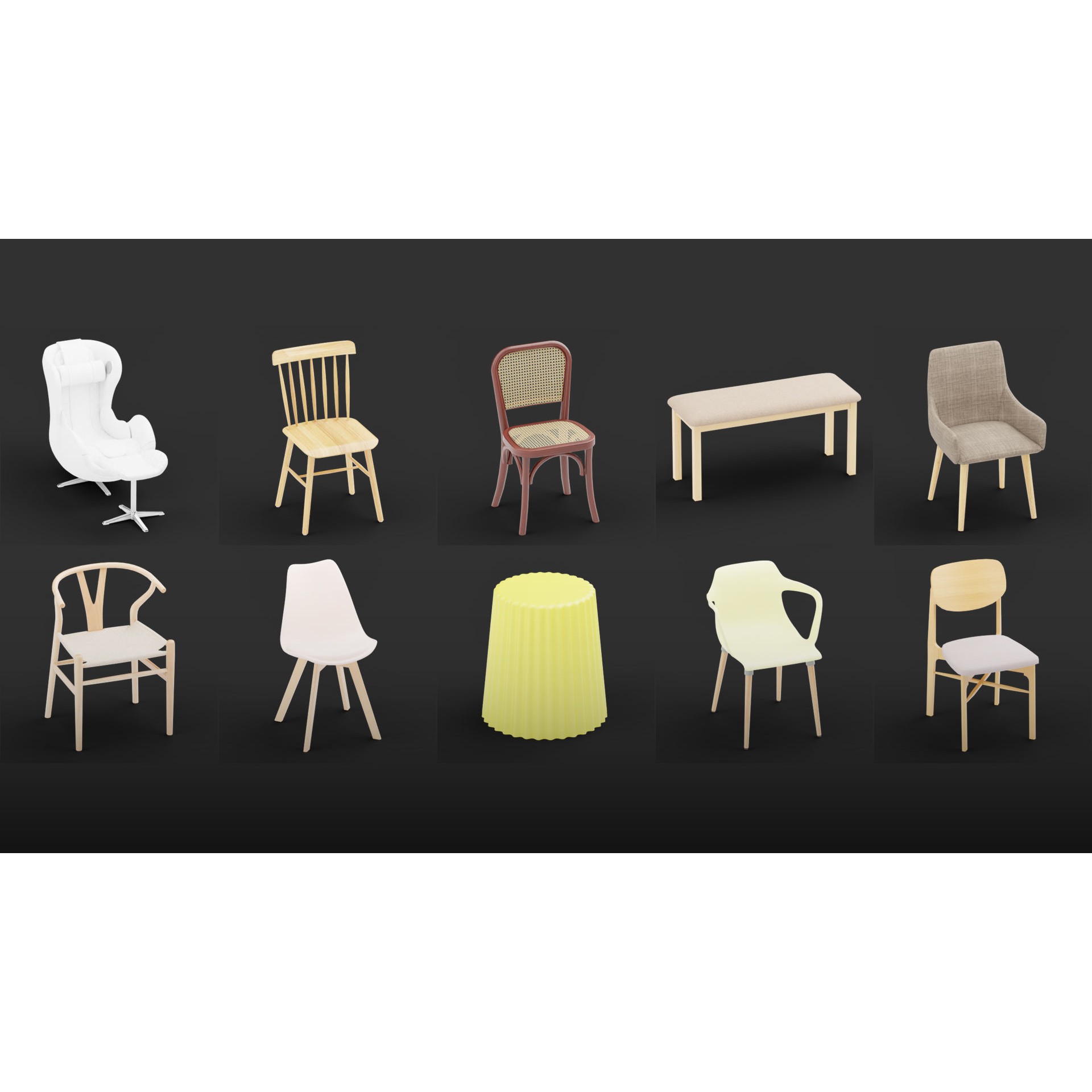 Mega Pack 10,000 Furniture Models - PBR Game-Ready 3D Model - View 47