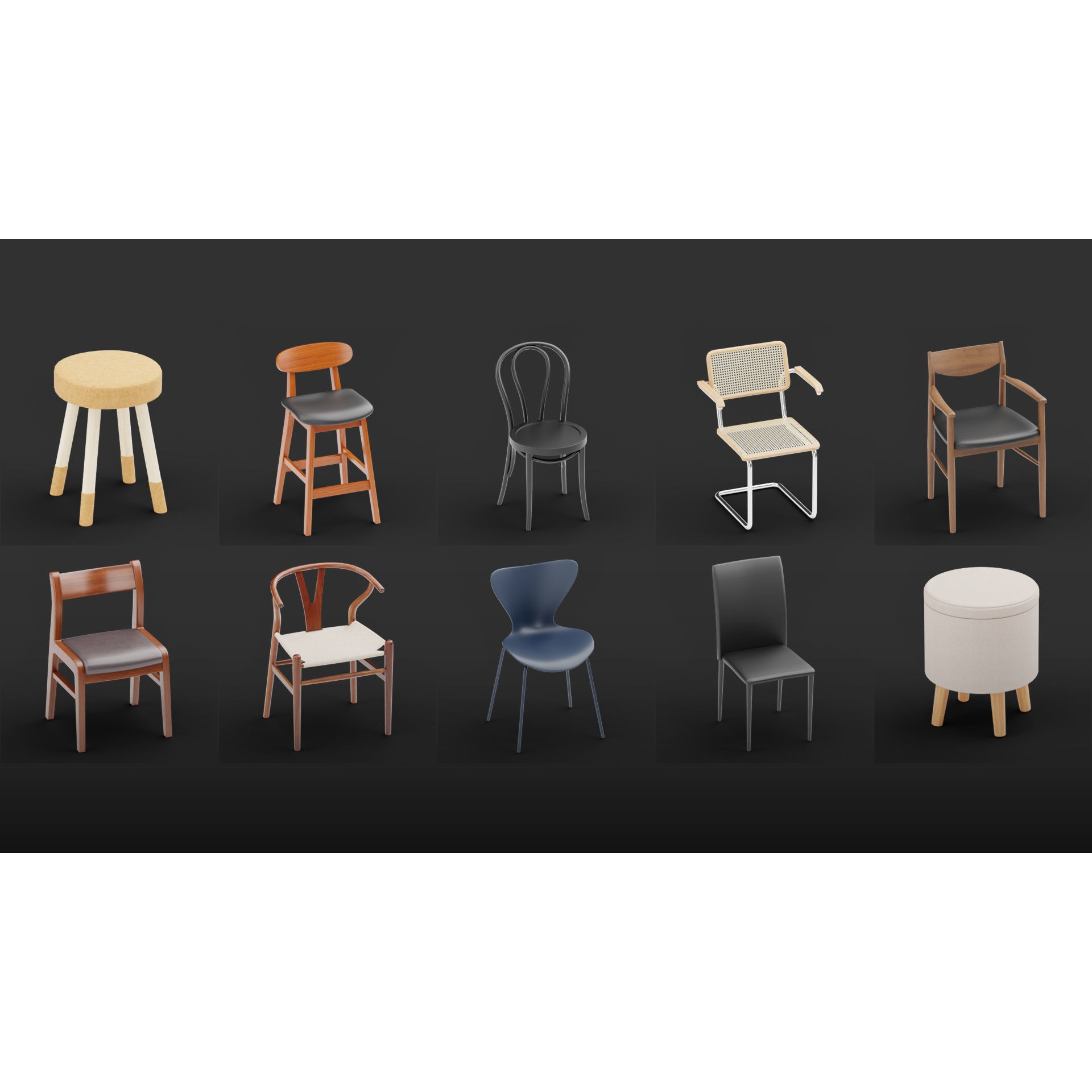 Mega Pack 10,000 Furniture Models - PBR Game-Ready 3D Model - View 48