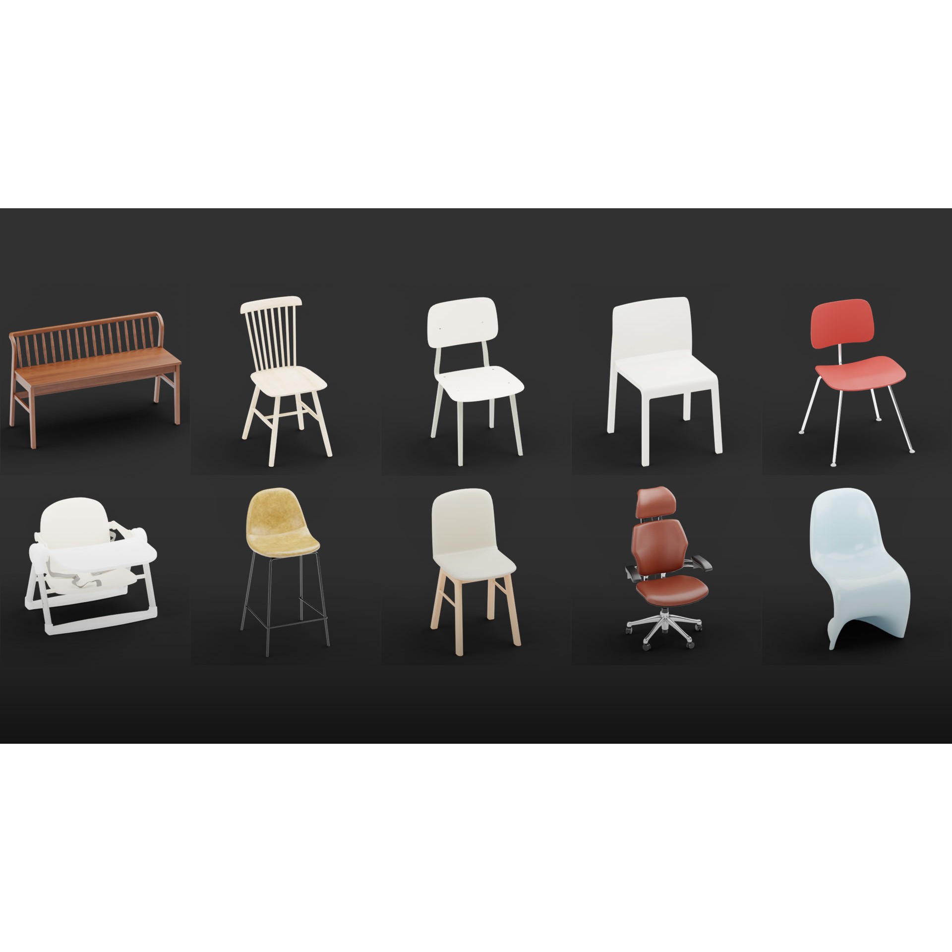 Mega Pack 10,000 Furniture Models - PBR Game-Ready 3D Model - View 50