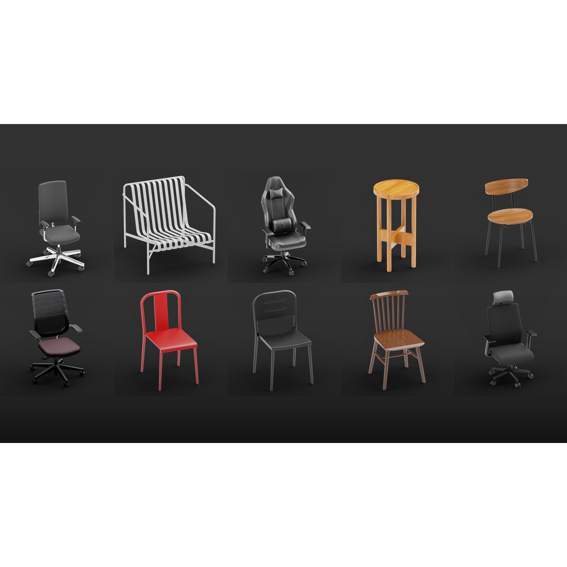 Mega Pack 10,000 Furniture Models - PBR Game-Ready 3D Model - View 53
