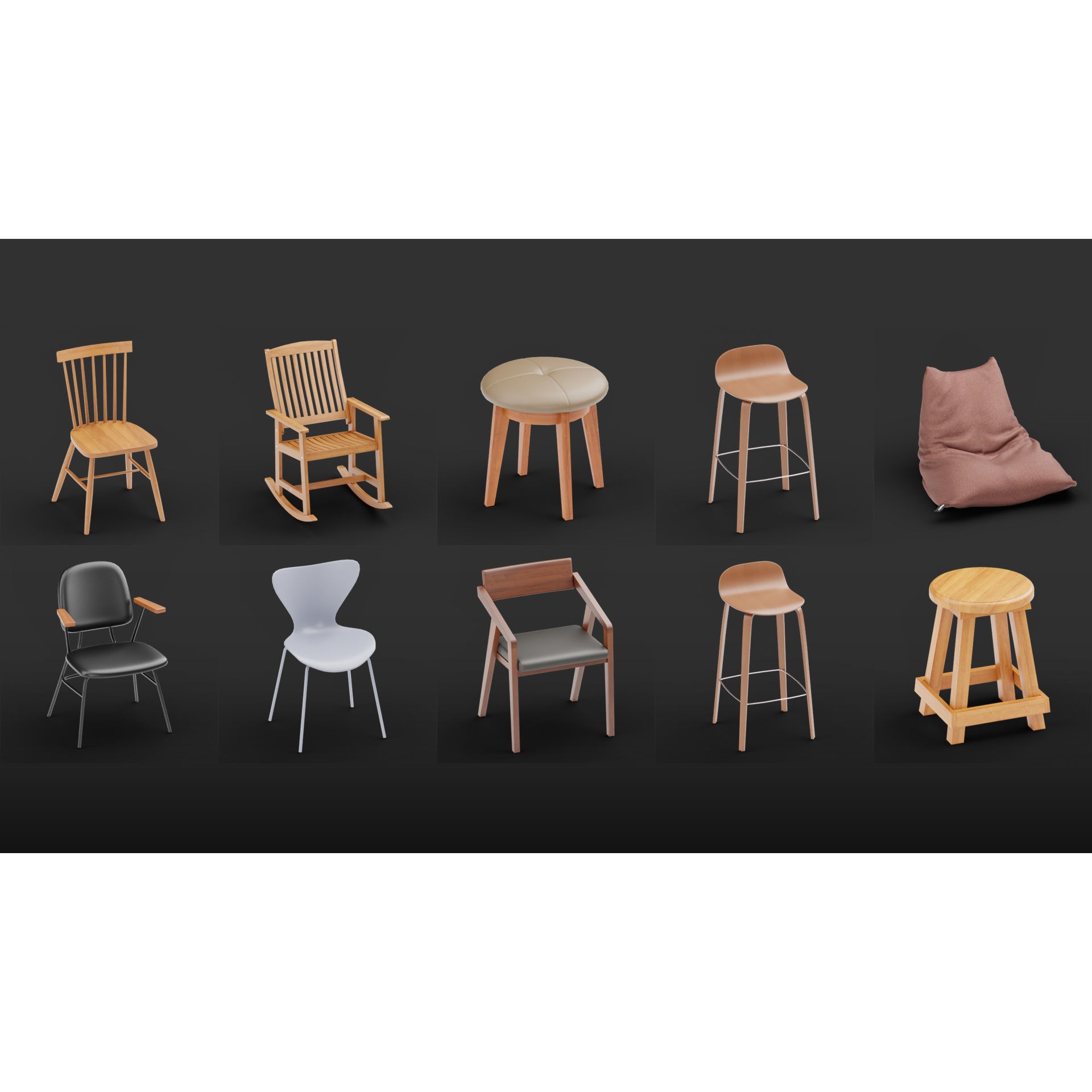 Mega Pack 10,000 Furniture Models - PBR Game-Ready 3D Model - View 54