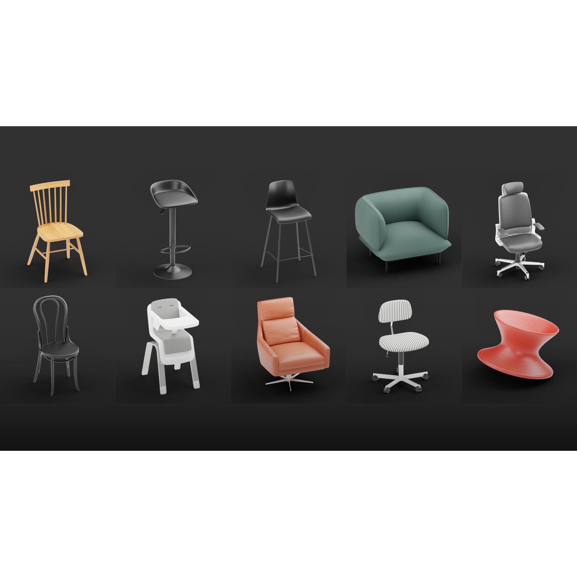 Mega Pack 10,000 Furniture Models - PBR Game-Ready 3D Model - View 59