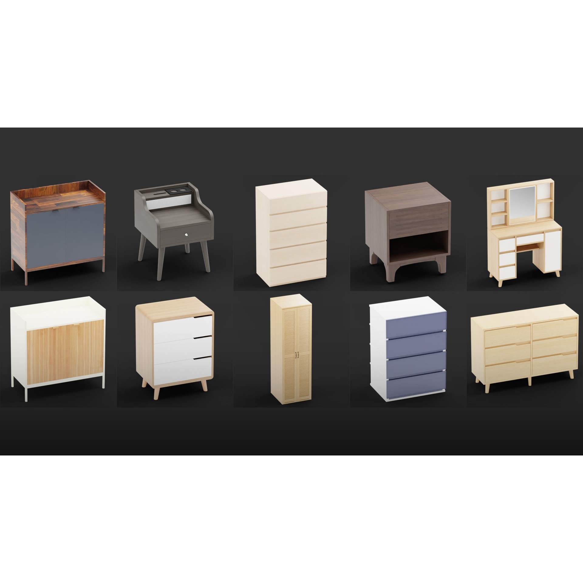Mega Pack 10,000 Furniture Models - PBR Game-Ready 3D Model - View 63