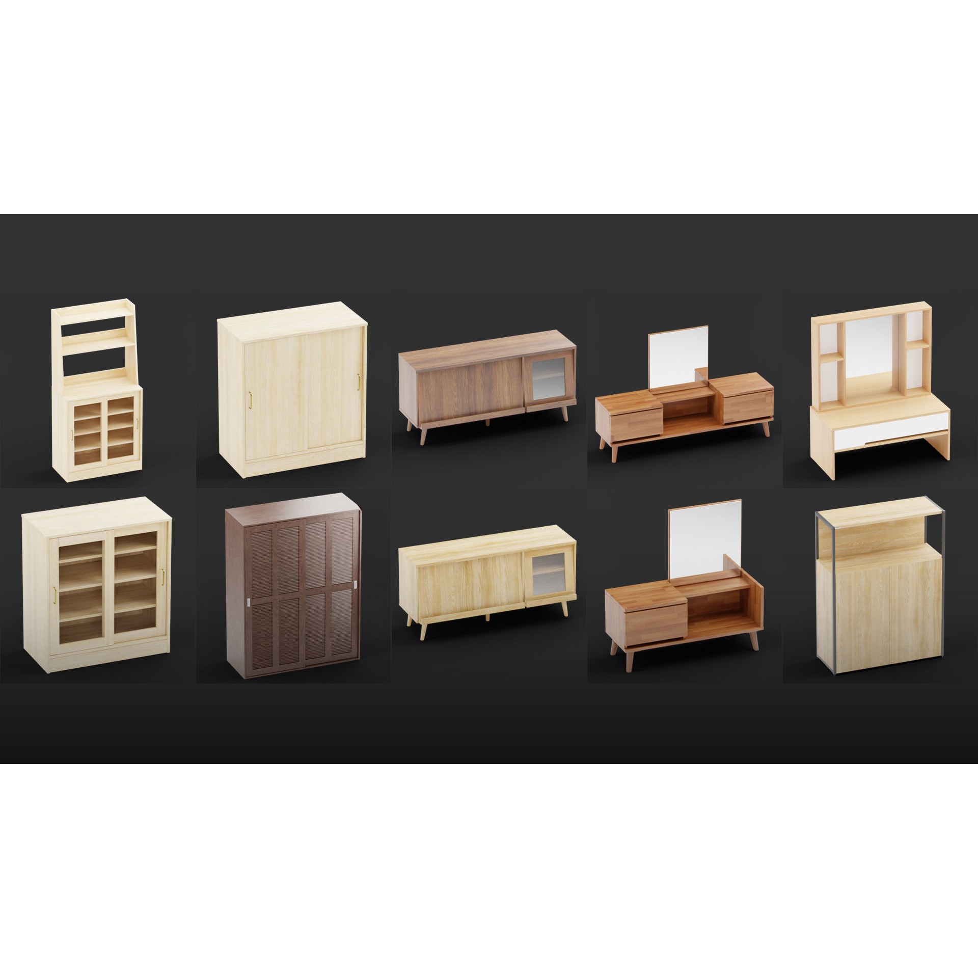 Mega Pack 10,000 Furniture Models - PBR Game-Ready 3D Model - View 69