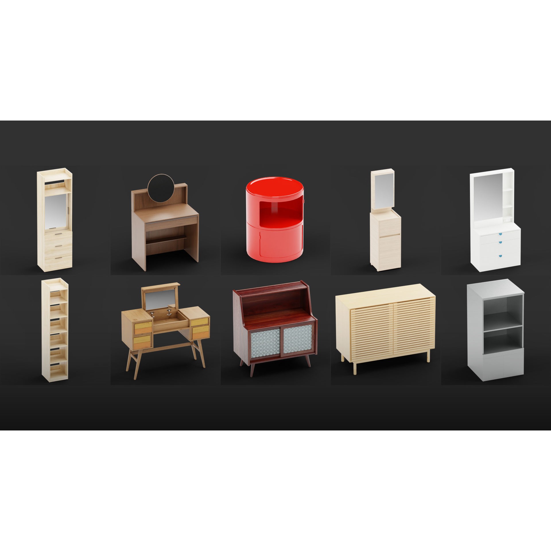 Mega Pack 10,000 Furniture Models - PBR Game-Ready 3D Model - View 71