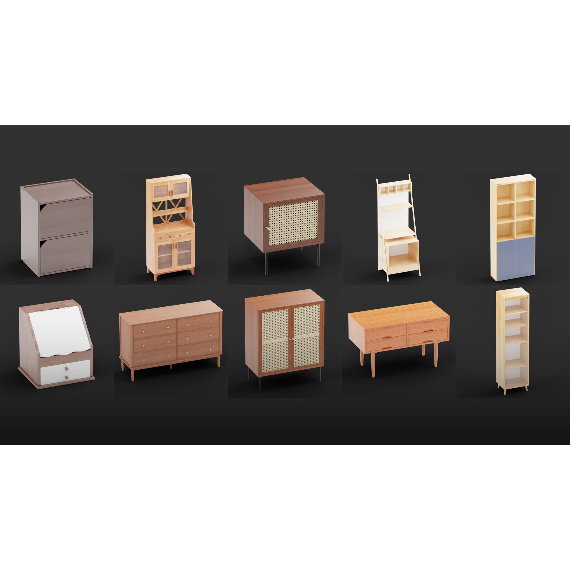 Mega Pack 10,000 Furniture Models - PBR Game-Ready 3D Model - View 72