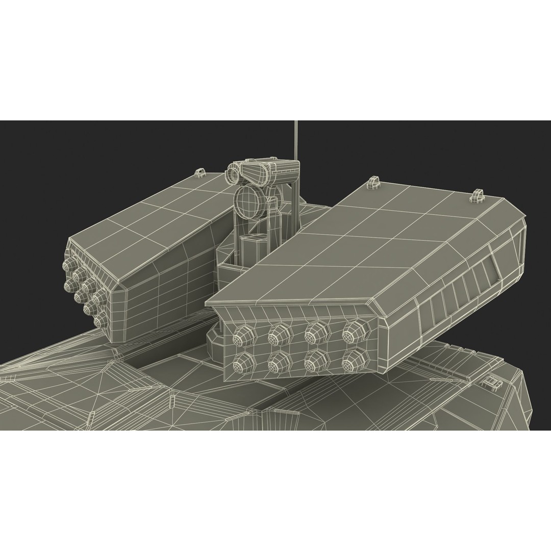 Futuristic Military Vehicle 3D Model – Khaki Armored Design, Game-Ready Formats - View 38