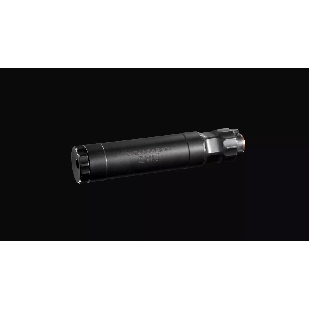 Silencer 3D Model – Low Poly Game Asset, PBR Textures, FBX - View 2