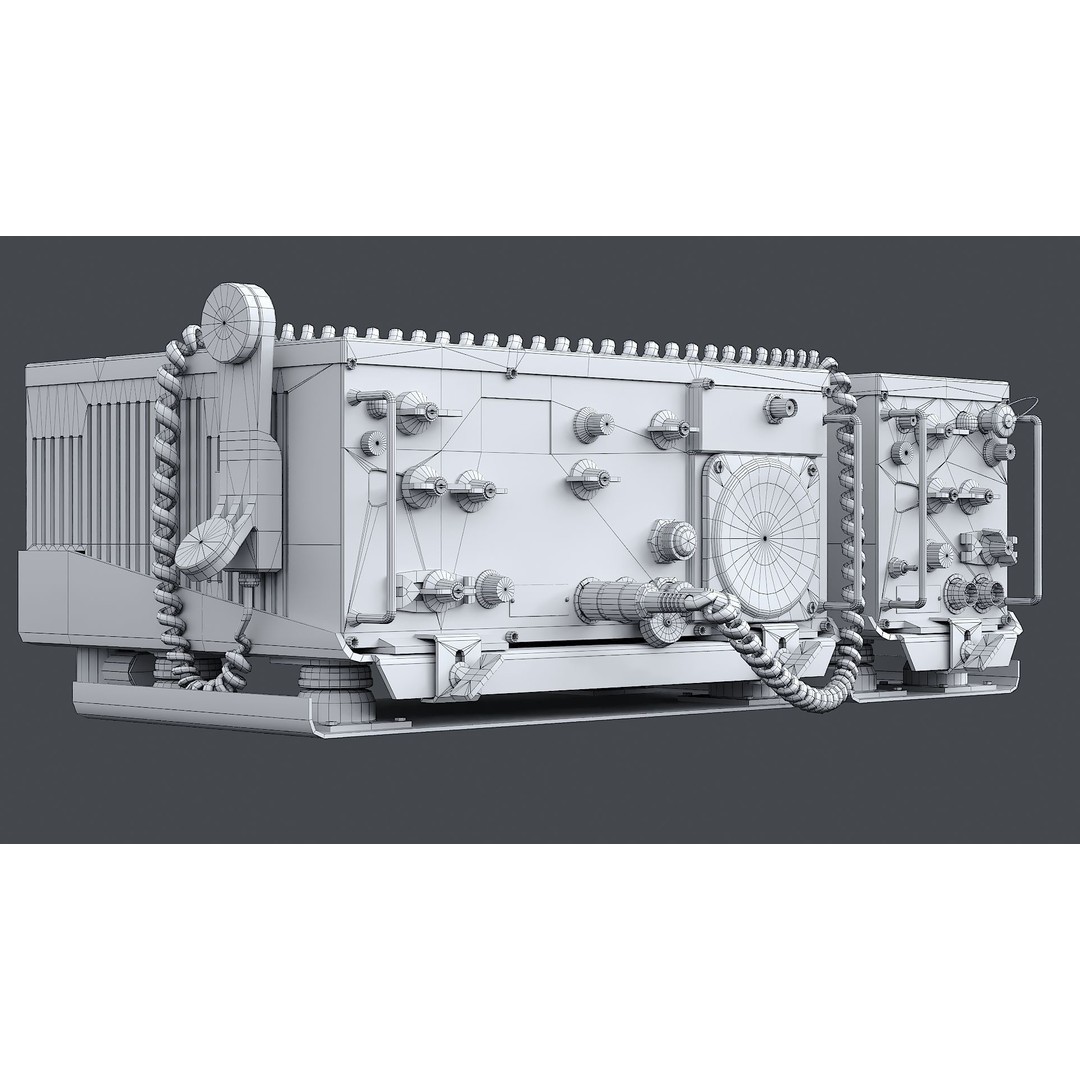 Radio System AN/VRC-47 3D Model – Realistic Military Radio Asset, FBX - View 12