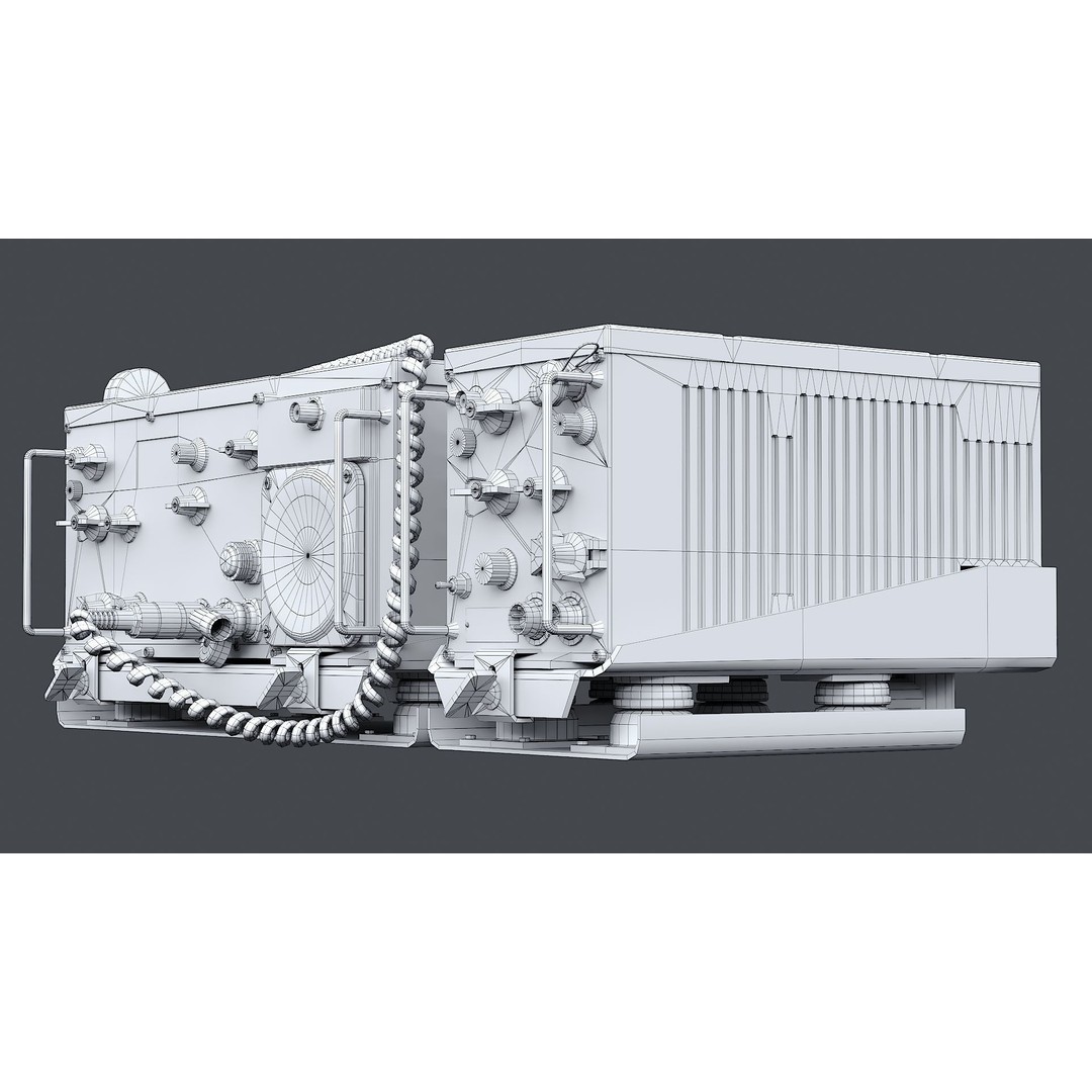 Radio System AN/VRC-47 3D Model – Realistic Military Radio Asset, FBX - View 13