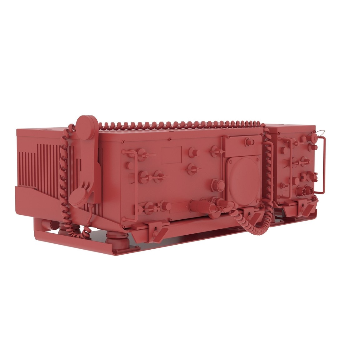 Radio System AN/VRC-47 3D Model – Realistic Military Radio Asset, FBX - View 14