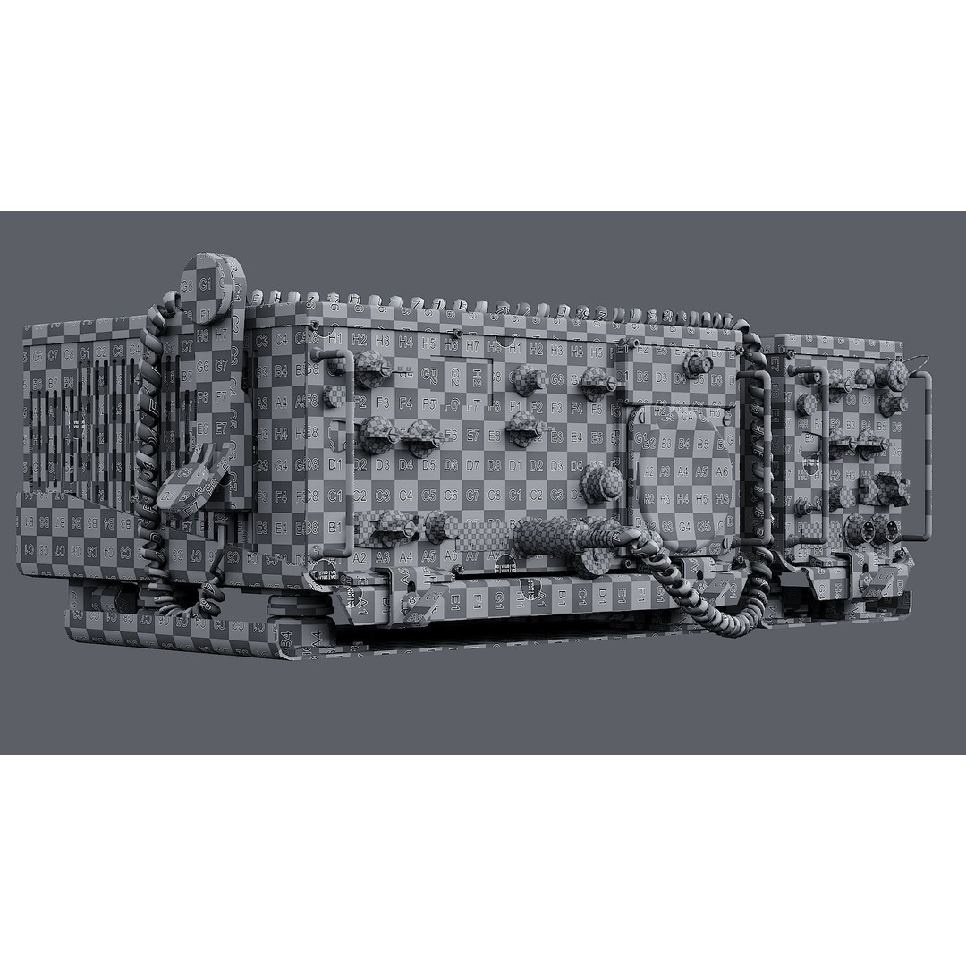 Radio System AN/VRC-47 3D Model – Realistic Military Radio Asset, FBX - View 15