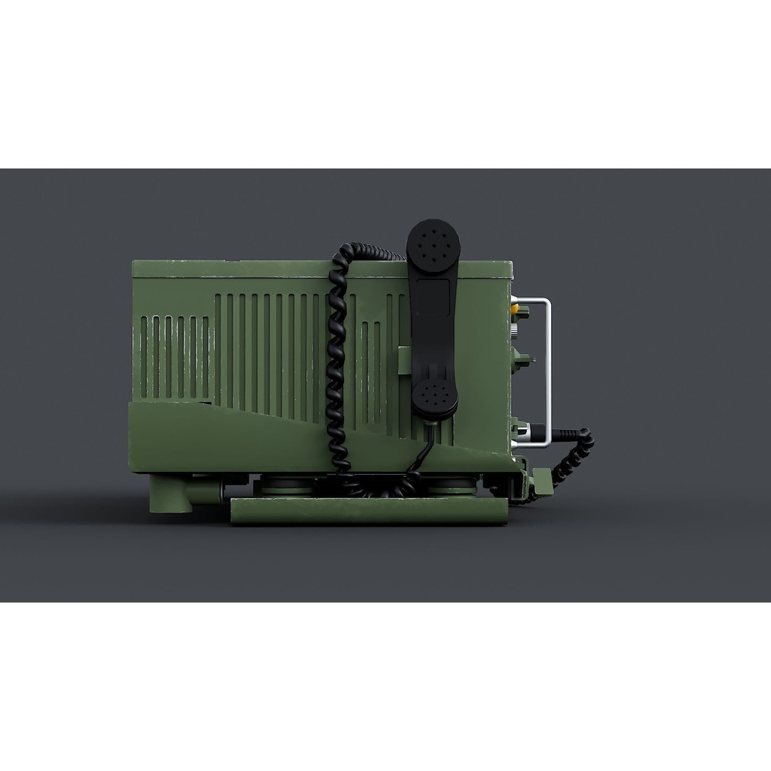 Radio System AN/VRC-47 3D Model – Realistic Military Radio Asset, FBX - View 4