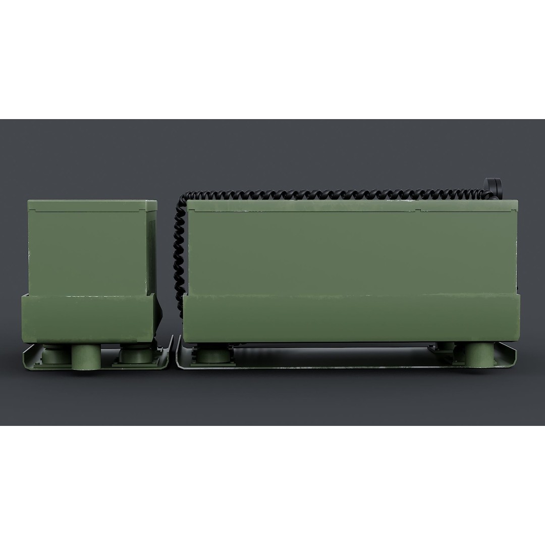Radio System AN/VRC-47 3D Model – Realistic Military Radio Asset, FBX - View 6