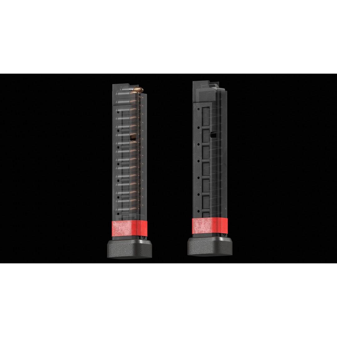 Brugger & Thomet MP9 3D Model – Low Poly Game-Ready Asset, FBX - View 32