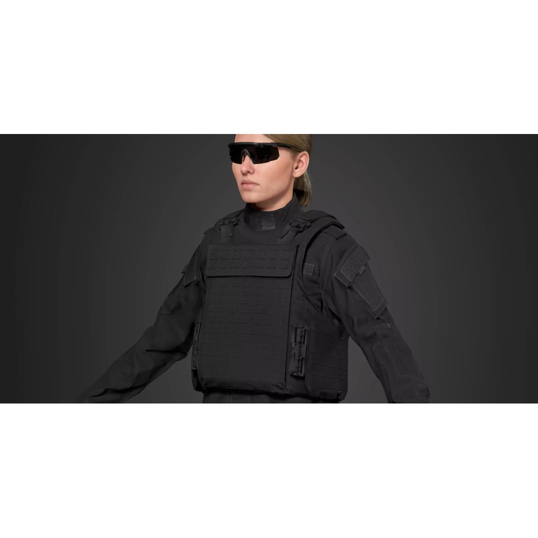Universal Armor Plate Carrier 3D Model – Low Poly PBR Asset for Unreal Engine - View 19