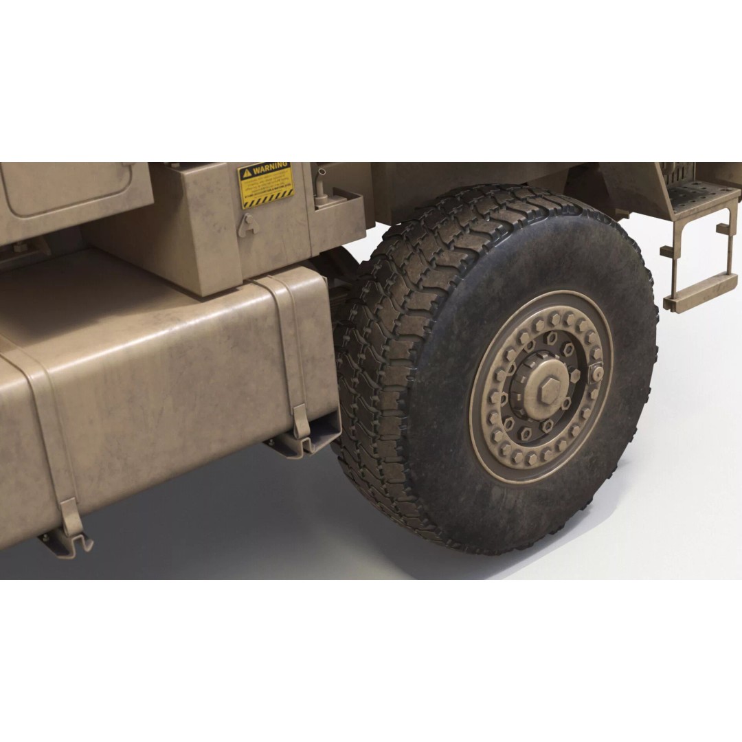 Military Mobile Command Truck 3D Model – PBR Game-Ready Vehicle, FBX - View 16