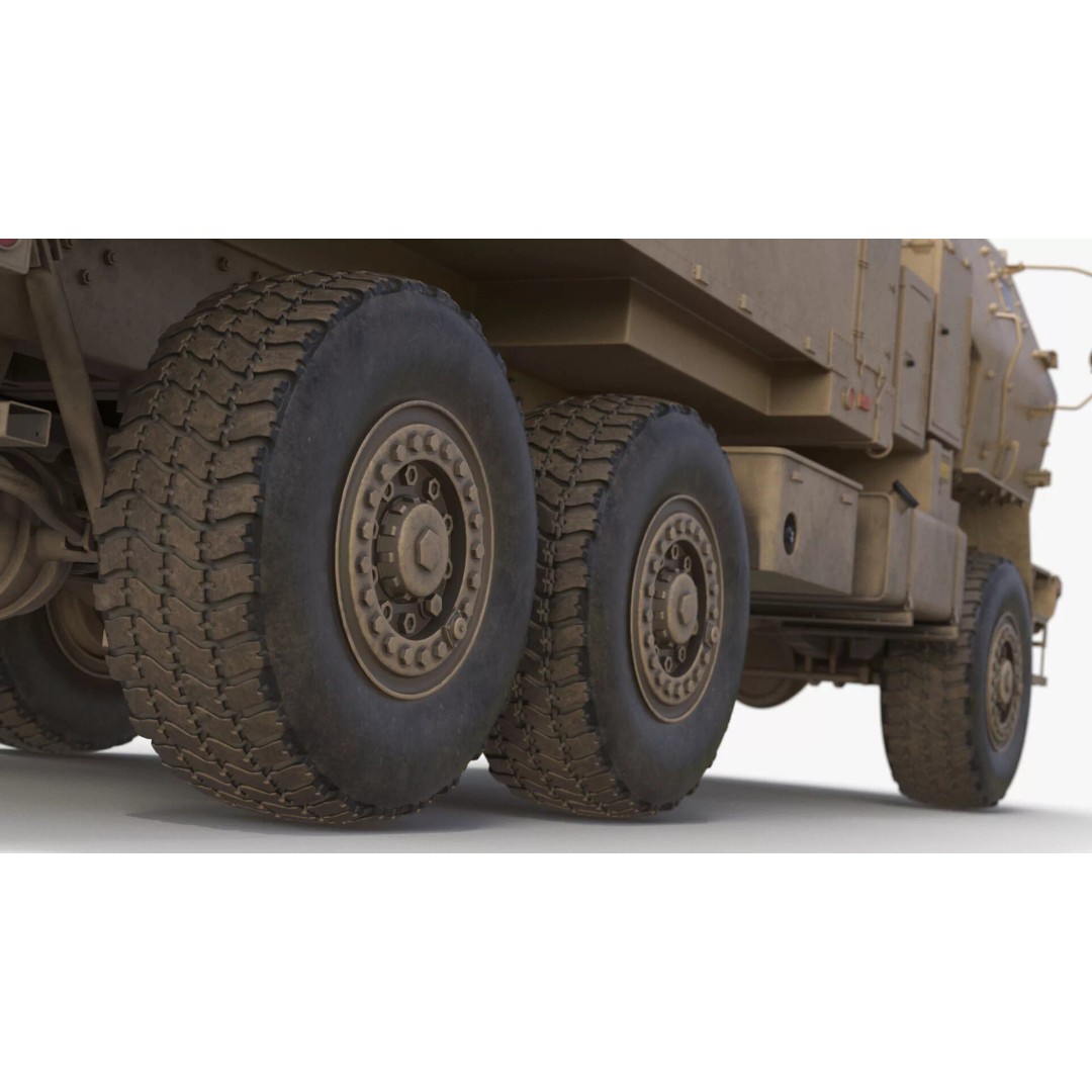Military Mobile Command Truck 3D Model – PBR Game-Ready Vehicle, FBX - View 19
