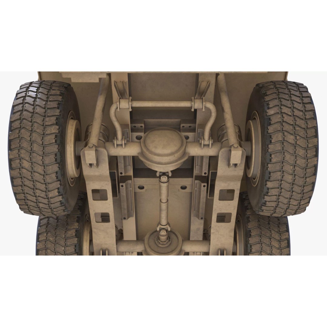 Military Mobile Command Truck 3D Model – PBR Game-Ready Vehicle, FBX - View 22